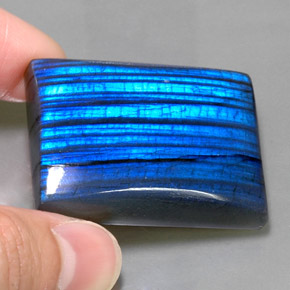 Labradorita Multicolor natural de 111.35 ct, Corte Baguette, Translúcido