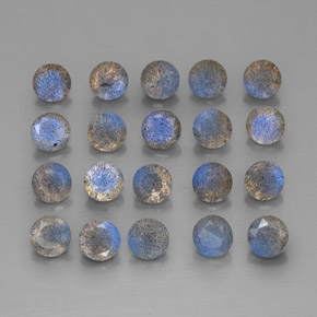 Gemas de Labradorita Multicolor natural de  ct, Transparente, Transparente / Translúcido