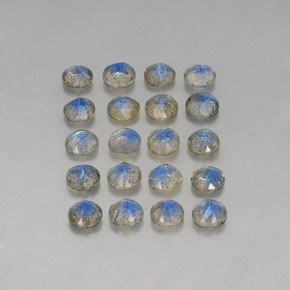 Gemas de labradorita multicolor natural de  ct, transparente, transparente / translúcido