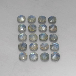 Gemas de labradorita multicolor natural de  ct, transparente, transparente / translúcido