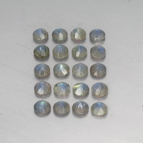 Gemas de labradorita multicolor natural de  ct, transparente, transparente / translúcido