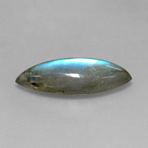 Labradorita multicolor natural de 9,18 ct, marquesa, translúcido