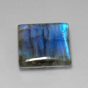 Labradorita multicolor natural de 26,58 ct, cuadrado, translúcido