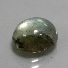 Labradorita multicolor natural de 3,19 ct, corte óvalo, translúcido