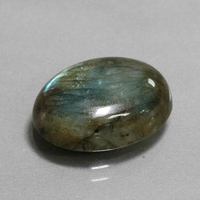 Labradorita multicolor natural de 8,06 ct, corte óvalo, translúcido