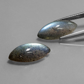 Gemas de Labradorita Multicolor natural de  ct, Transparente, Transparente / Translúcido