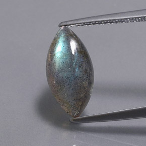 Labradorita multicolor natural de 2,98 ct, transparente, transparente / translúcido