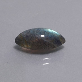 Labradorita multicolor natural de 2,98 ct, transparente, transparente / translúcido