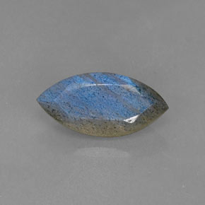 Labradorita Brillo azul grisáceo natural de 2.70 ct, Marquesa, Translúcido