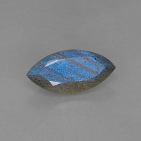 Labradorita Brillo azul grisáceo natural de 2.70 ct, Marquesa, Translúcido