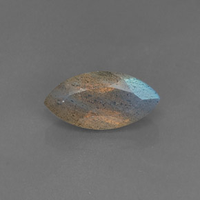 Labradorita azul natural de 3,55 ct, transparente, transparente / translúcido