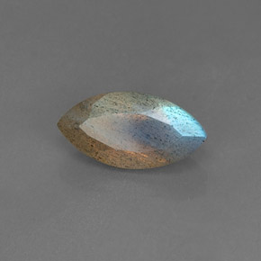 Labradorita azul natural de 3,55 ct, transparente, transparente / translúcido