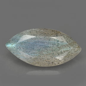 Labradorita multicolor natural de 2,55 ct, marquesa, translúcido