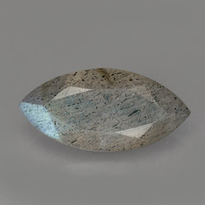 Labradorita multicolor natural de 2,53 ct, marquesa, translúcido