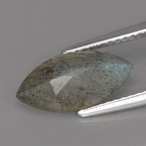 Labradorita multicolor natural de 2,53 ct, marquesa, translúcido