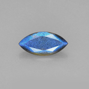 Labradorita azul natural de 2,30 ct, transparente, transparente / translúcido