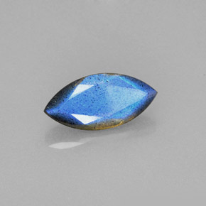 Labradorita azul natural de 2,30 ct, transparente, transparente / translúcido