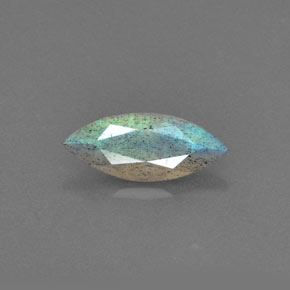 Labradorita azul natural de 1,40 ct, transparente, transparente / translúcido