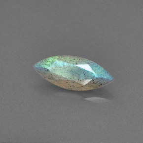 Labradorita azul natural de 1,40 ct, transparente, transparente / translúcido