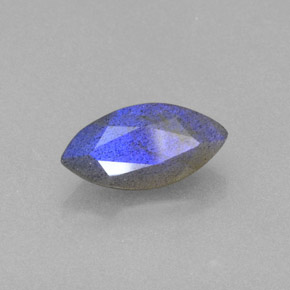 Labradorita Brillo azul grisáceo natural de 2.84 ct, Transparente, Transparente / Translúcido