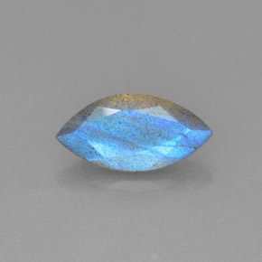 Labradorita azul natural de 2,15 ct, transparente, transparente / translúcido