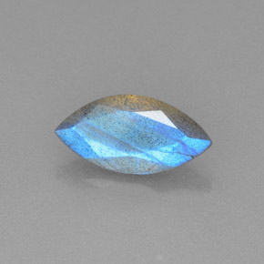Labradorita azul natural de 2,15 ct, transparente, transparente / translúcido