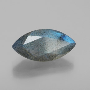Labradorita azul natural de 2,82 ct, transparente, transparente / translúcido