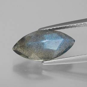 Labradorita azul natural de 2,82 ct, transparente, transparente / translúcido