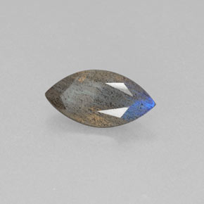 Labradorita Brillo azul grisáceo natural de 2.62 ct, Transparente, Transparente / Translúcido