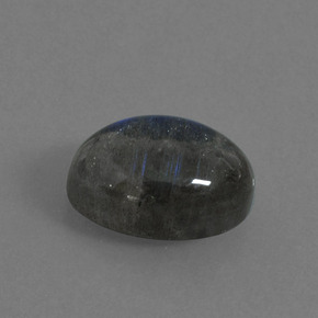 Labradorita azul natural de 5,60 ct, corte óvalo, translúcido