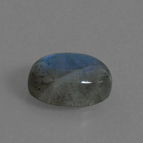 Labradorita azul natural de 5,70 ct, corte óvalo, translúcido