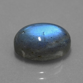 Labradorita azul natural de 5,82 ct, corte óvalo, translúcido
