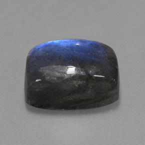 Labradorita Brillo azul grisáceo natural de 9.44 ct, Corte Cojín, Translúcido