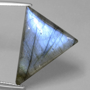 Labradorita azul natural de 18,46 ct, trillón, translúcido