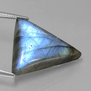 Labradorita azul natural de 18,46 ct, trillón, translúcido