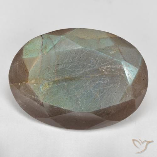 10.16ct Natural Multicolor labradorita, Ovalada, Translúcido