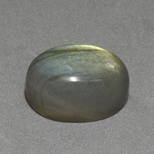 Labradorita multicolor natural de 10,83 ct, corte óvalo, translúcido