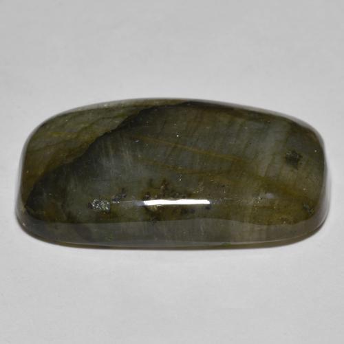 Labradorita multicolor natural de 26,00 ct, corte cojín, translúcido