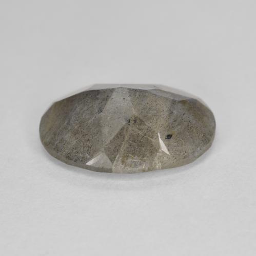 Labradorita multicolor natural de 4,45 ct, corte óvalo, translúcido