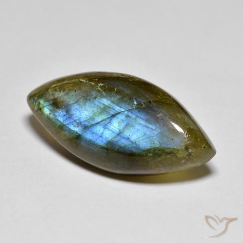 9.84ct Natural Multicolor labradorita, Marquesa, Translúcido
