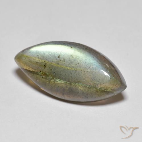 9.96ct Natural Multicolor Labradorita, Marquesa, Translúcido