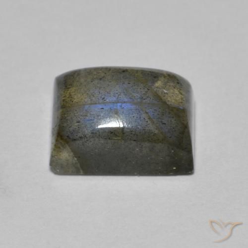 Labradorita Multicolor natural de 2.71 ct, Corte Baguette, Transparente