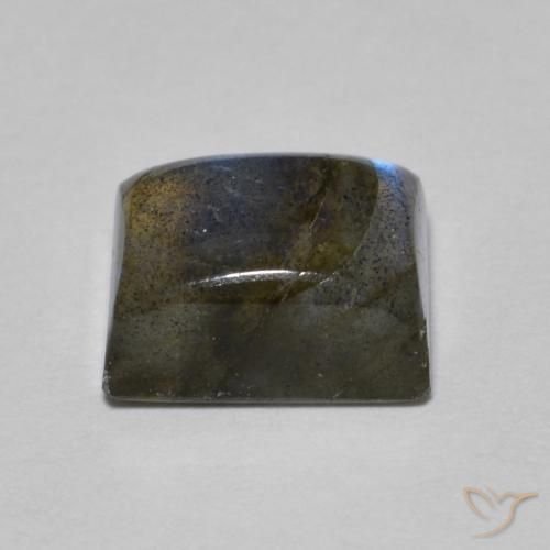 Labradorita Multicolor natural de 2.11 ct, Corte Baguette, Translúcido