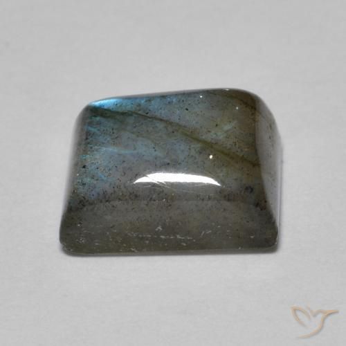 Labradorita Multicolor natural de 2.46 ct, Corte Baguette, Translúcido