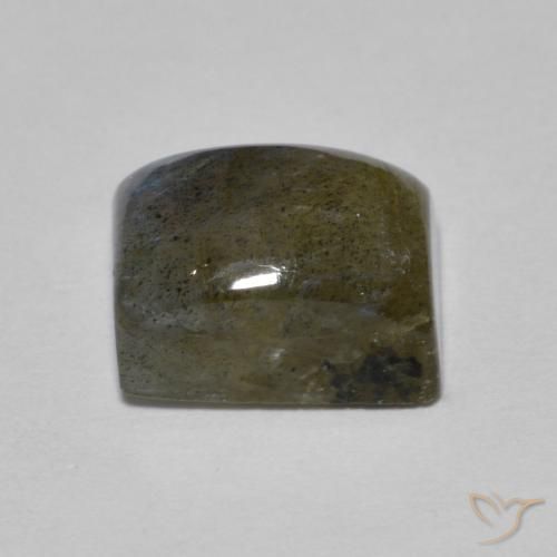 Labradorita Multicolor natural de 3.18 ct, Corte Baguette, Translúcido