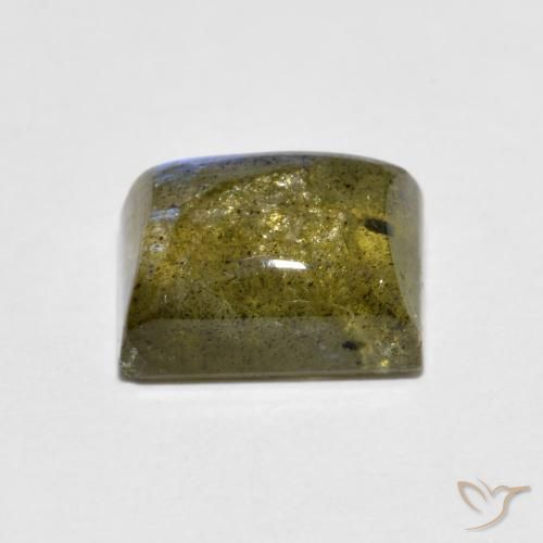 Labradorita Multicolor natural de 2.29 ct, Corte Baguette, Transparente