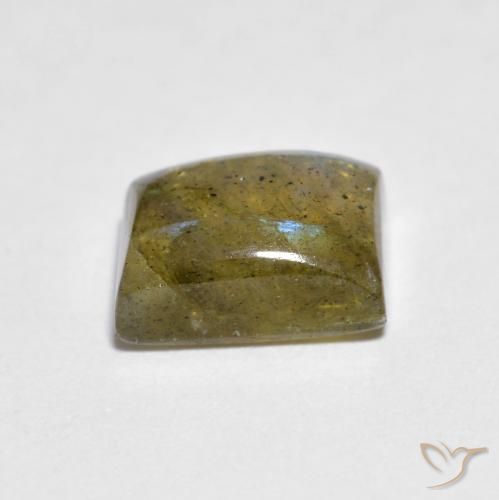 Labradorita Multicolor natural de 2.12 ct, Corte Baguette, Transparente