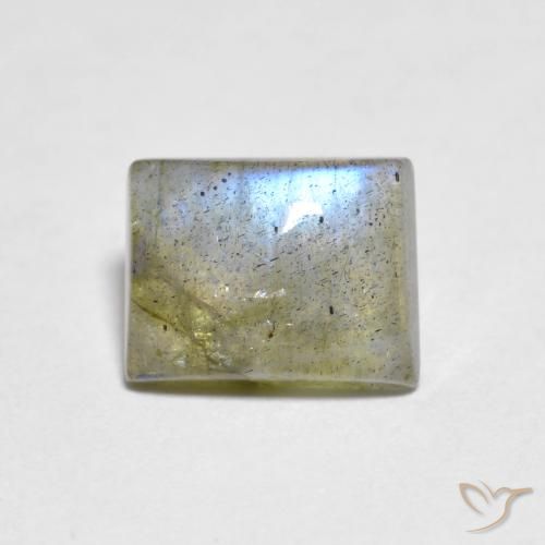 1.60ct Natural Multicolor labradorita, Corte Baguette, Transparente