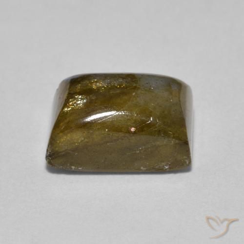Labradorita Multicolor natural de 2.04 ct, Corte Baguette, Translúcido