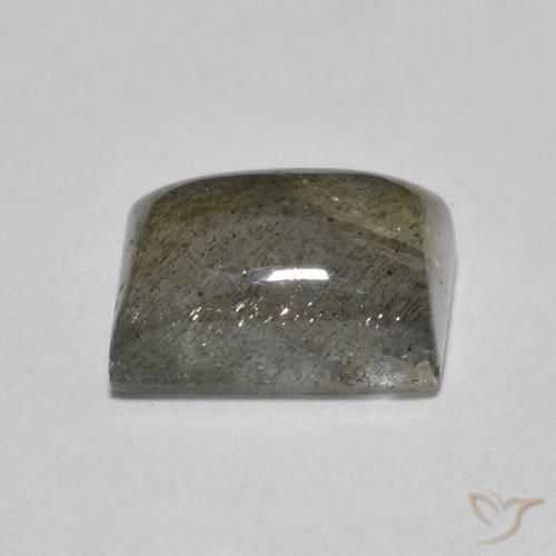 Labradorita Multicolor natural de 2.15 ct, Corte Baguette, Translúcido
